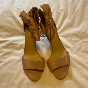 Neutral Italian Leather Heels